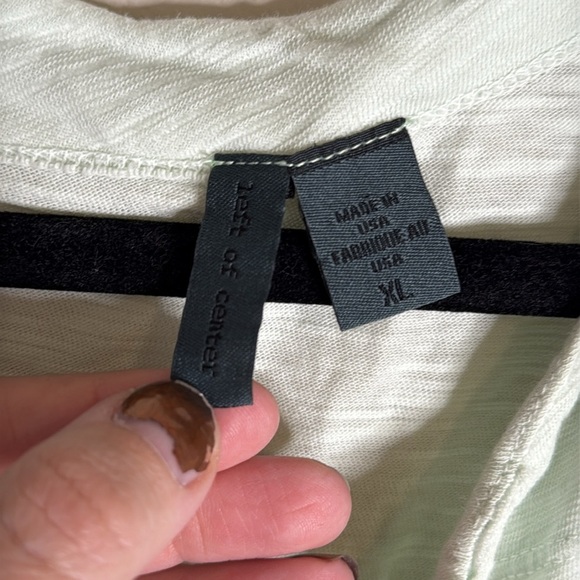 Left of Center Light Lime Green Babydoll V Neck Size XL - Picture 3 of 8